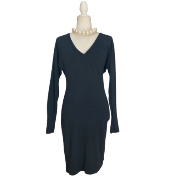 M Missoni Long Sleeve Mini Dress Wool Blend in Black - Picture 3 of 15